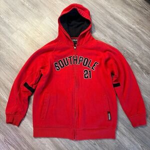 Southpole Kids Large 16-18 Vintage‎ Y2K Oversized Zip Hoodie